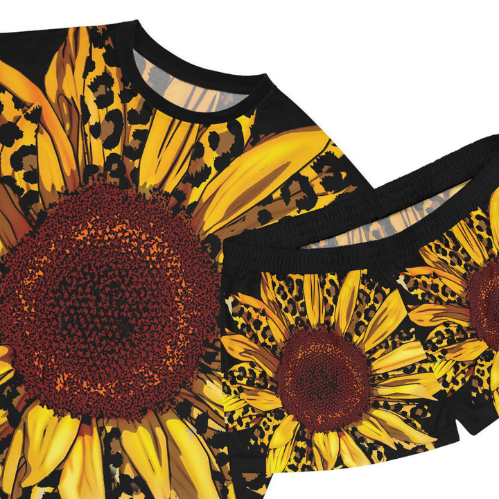SUNFLOWER-Women's Short Pajama Set (AOP)