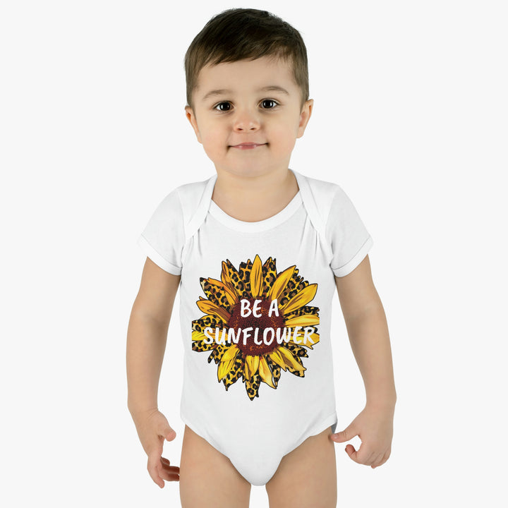 BE A SUNFLOWER-Infant Baby Rib Bodysuit
