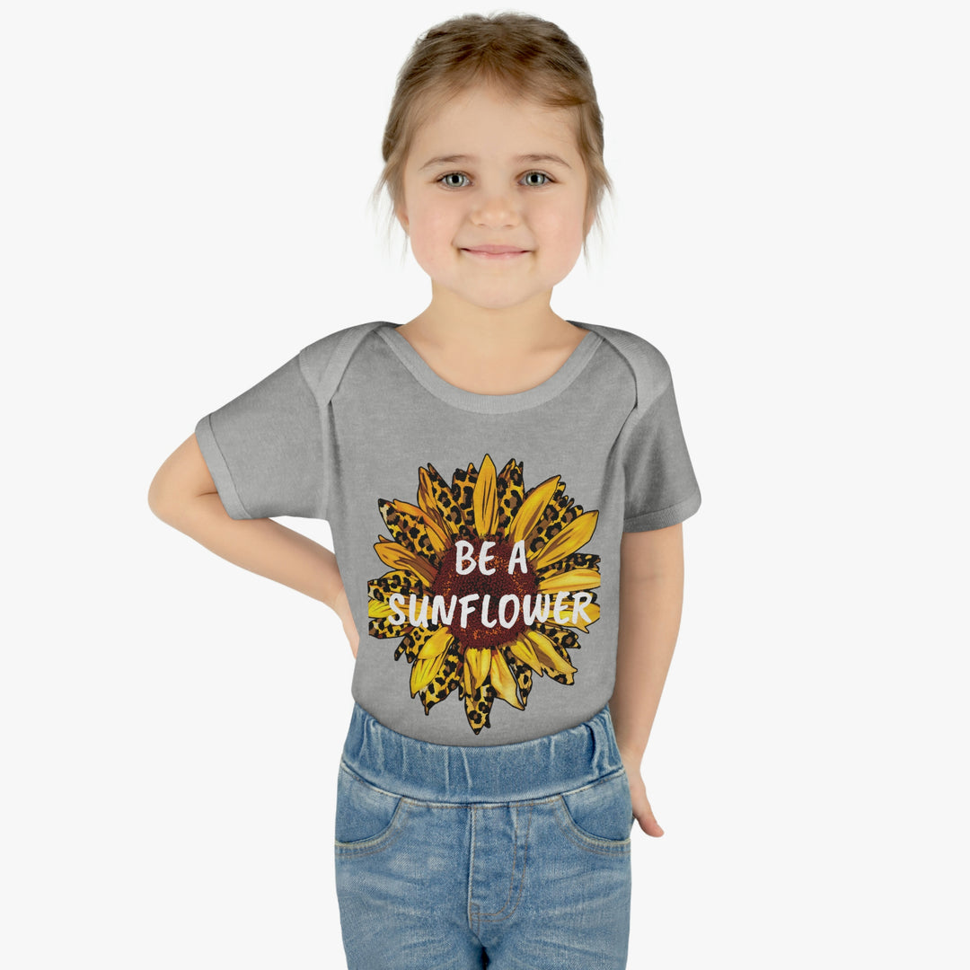 BE A SUNFLOWER-Infant Baby Rib Bodysuit