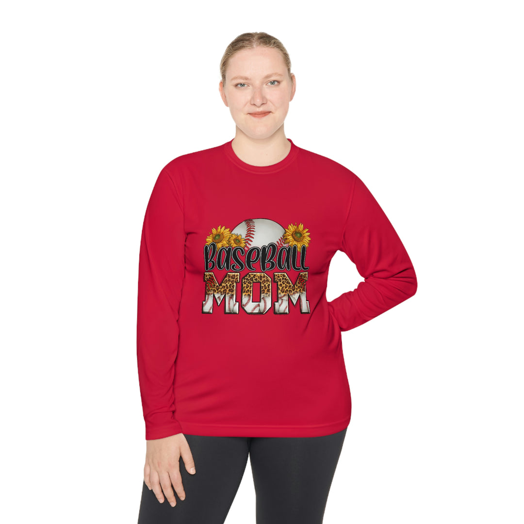 BASEBALL-MOM-Unisex Lightweight Long Sleeve Tee