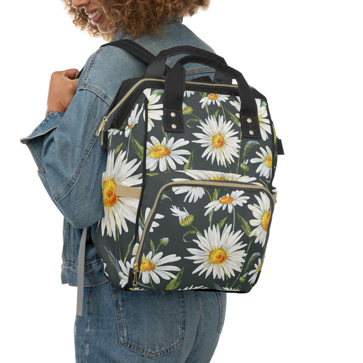 sunflower-Multifunctional Diaper Backpack