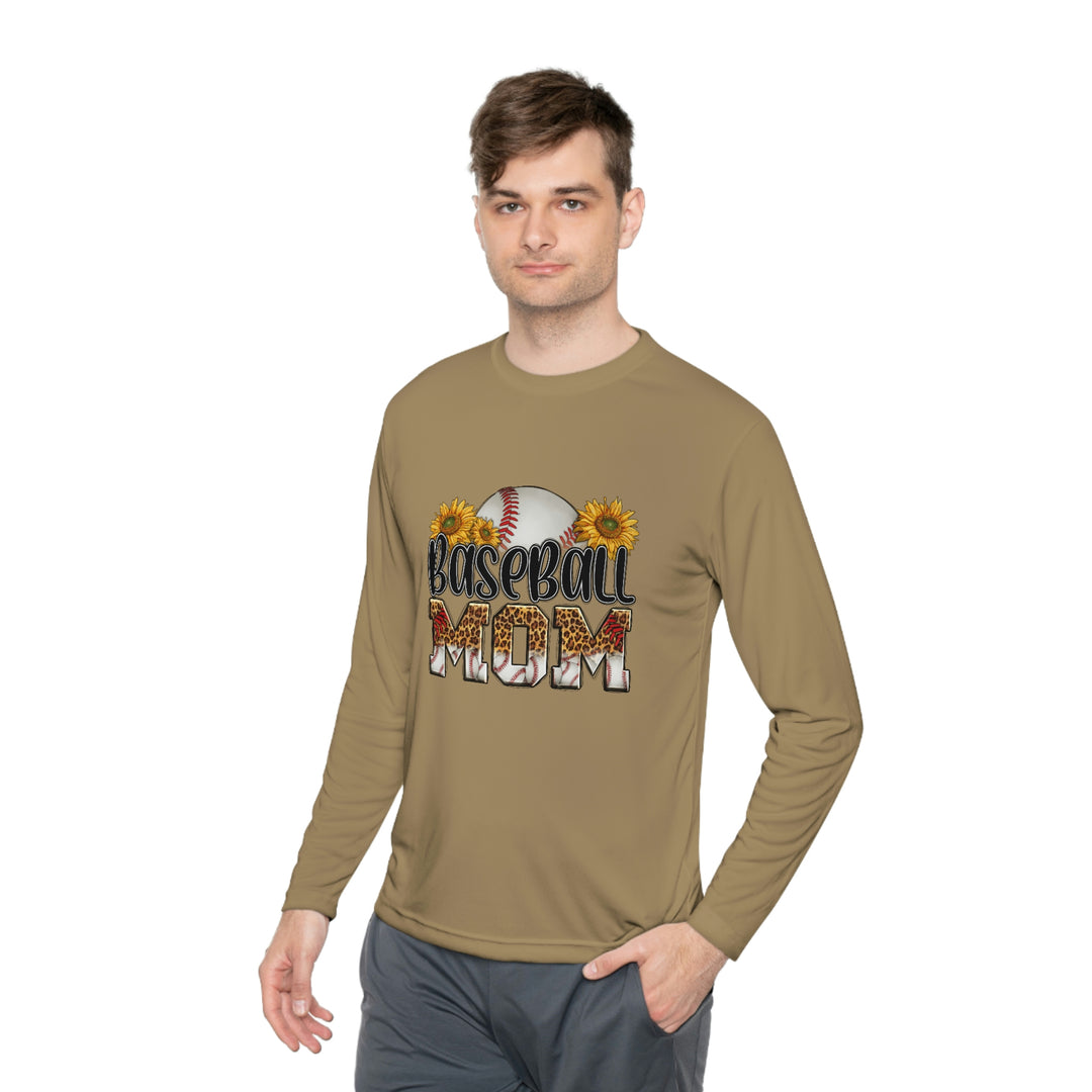 BASEBALL-MOM-Unisex Lightweight Long Sleeve Tee