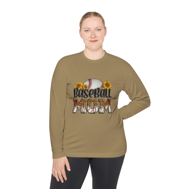 BASEBALL-MOM-Unisex Lightweight Long Sleeve Tee