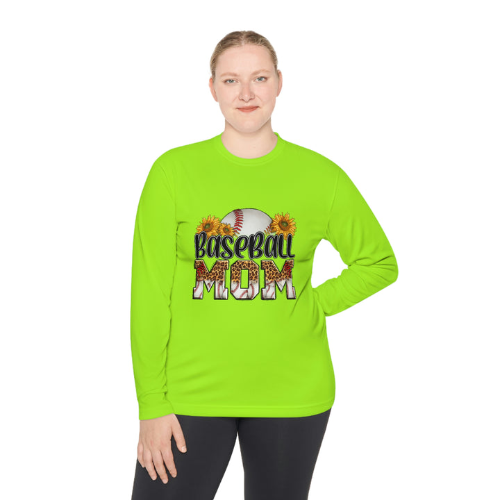 BASEBALL-MOM-Unisex Lightweight Long Sleeve Tee
