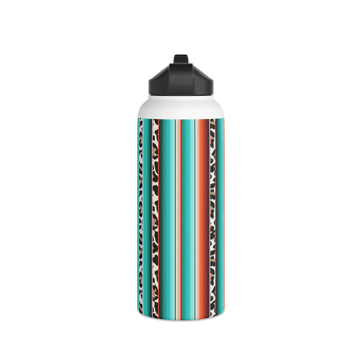 green leopard-Stainless Steel Water Bottle, Standard Lid