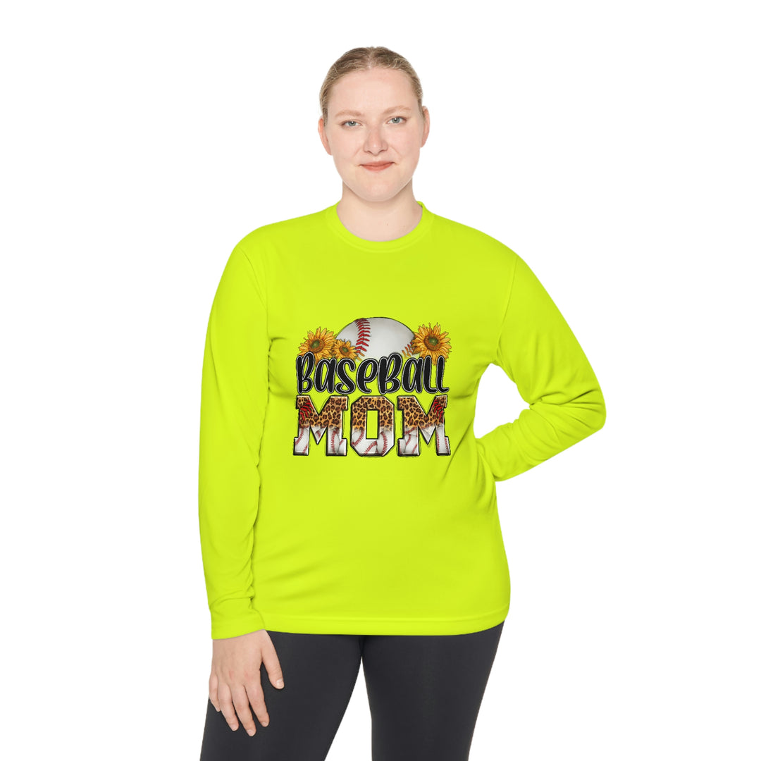 BASEBALL-MOM-Unisex Lightweight Long Sleeve Tee