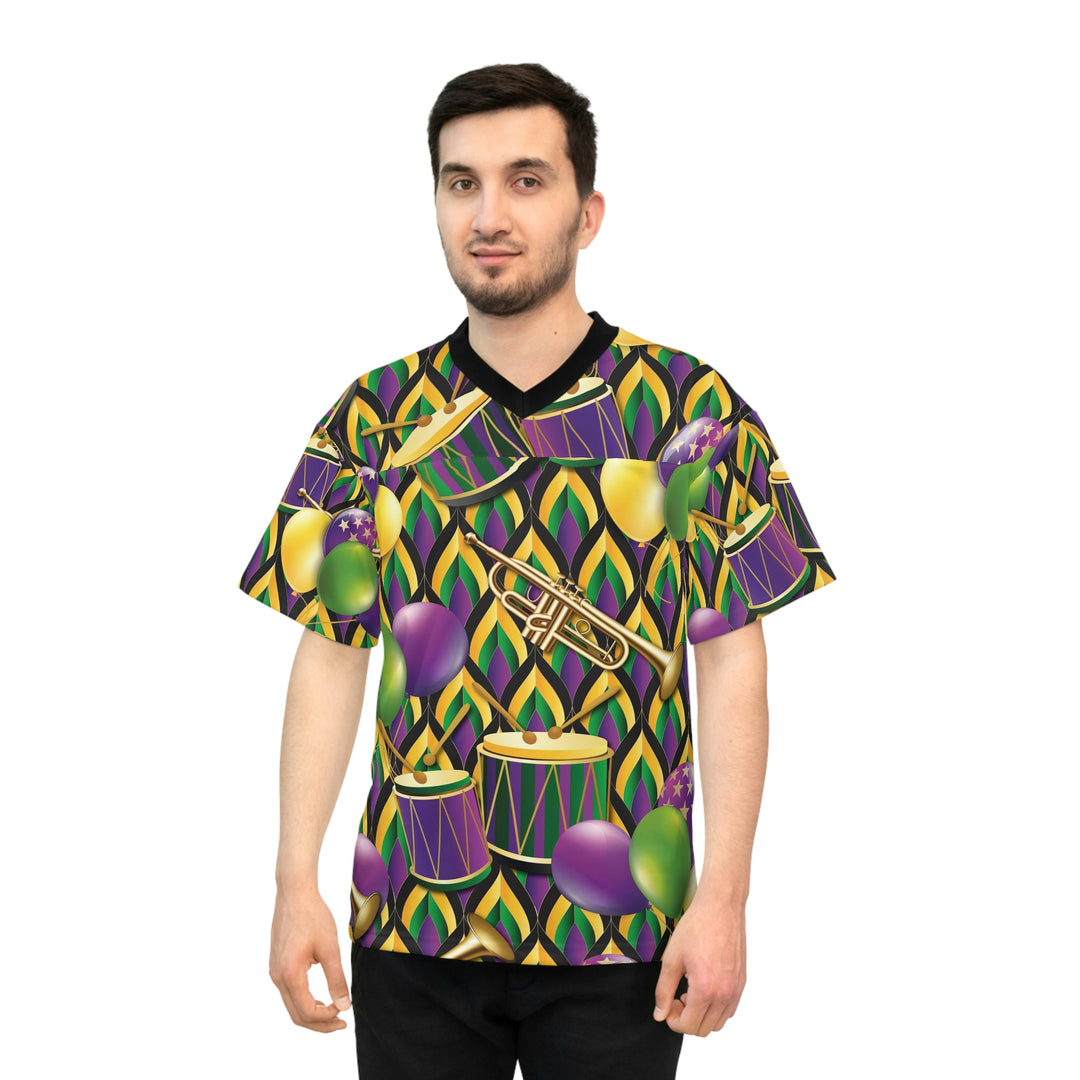 MARDI-GRAS-Unisex Football Jersey (AOP)