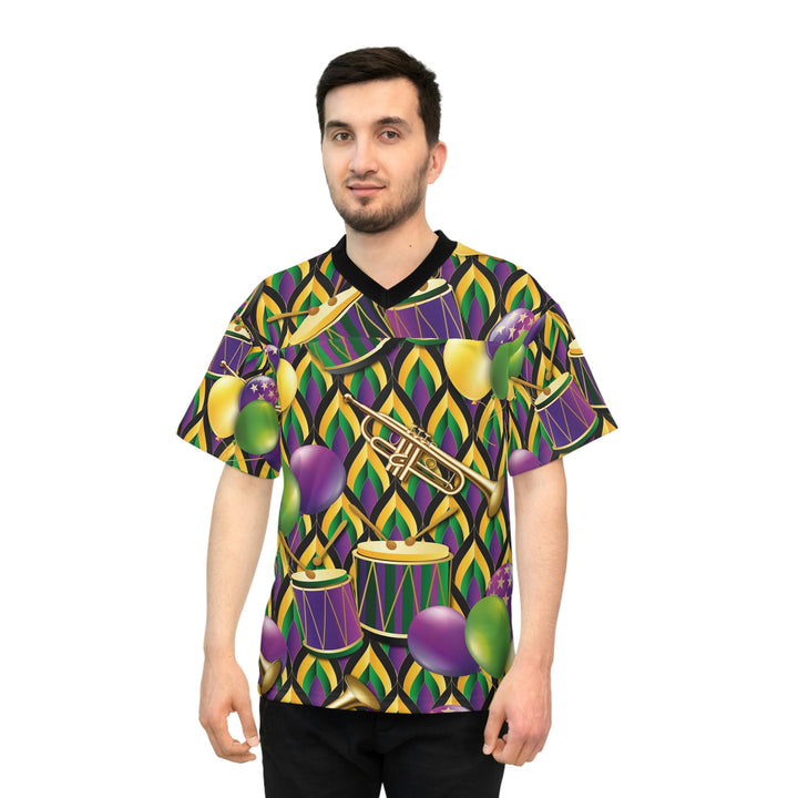 MARDI-GRAS-Unisex Football Jersey (AOP)