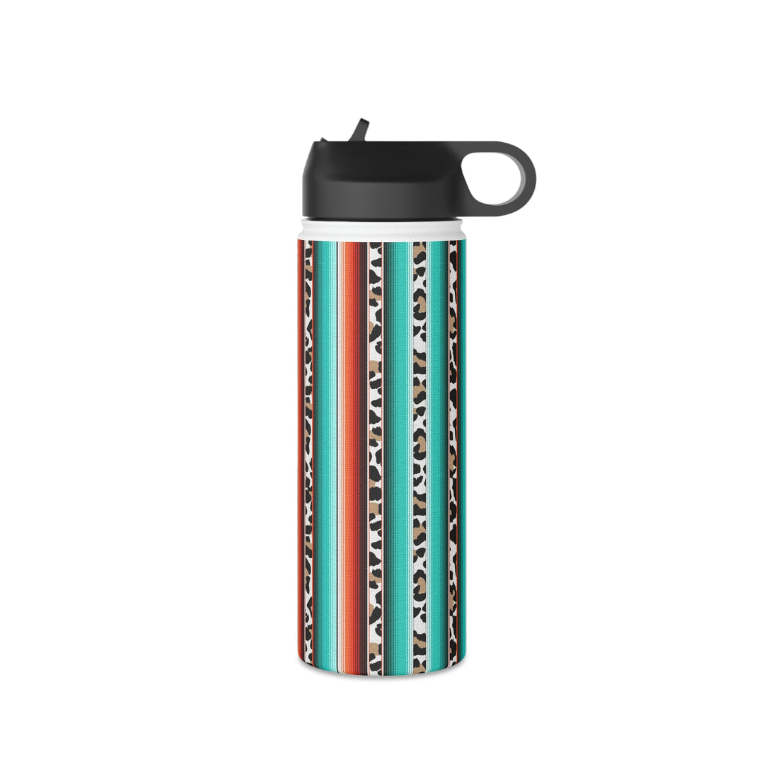 green leopard-Stainless Steel Water Bottle, Standard Lid