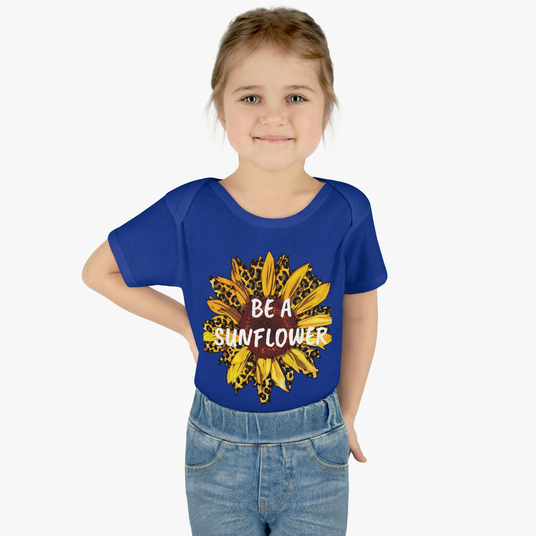 BE A SUNFLOWER-Infant Baby Rib Bodysuit