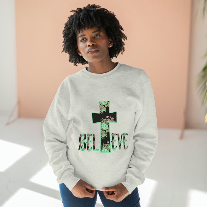 BELIEVE-Unisex Premium Crewneck Sweatshirt