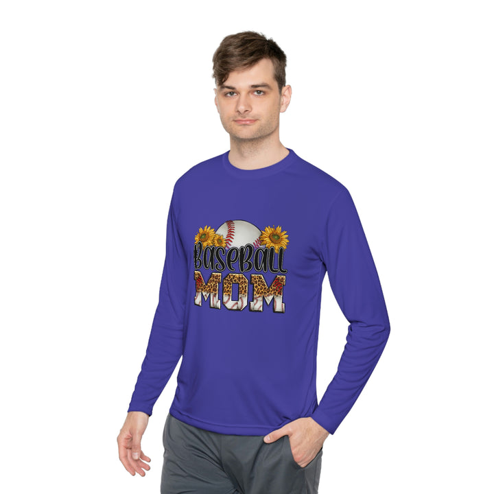 BASEBALL-MOM-Unisex Lightweight Long Sleeve Tee