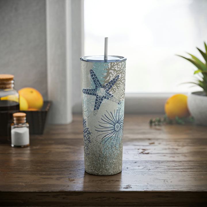 SEA-Skinny Steel Tumbler with Straw, 20oz