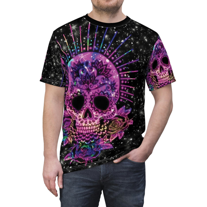 SKULL-Unisex AOP Cut & Sew Tee