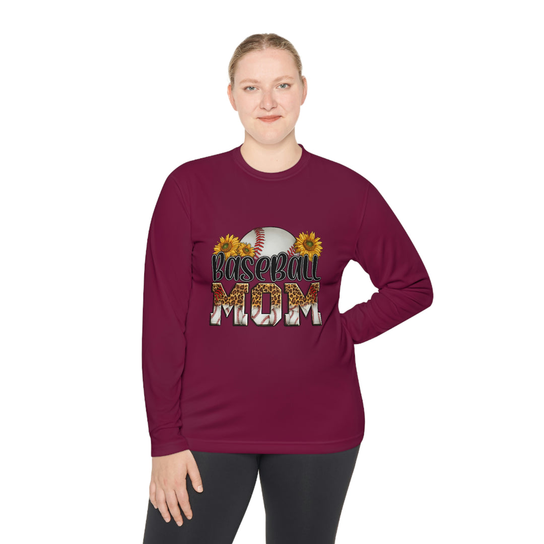 BASEBALL-MOM-Unisex Lightweight Long Sleeve Tee