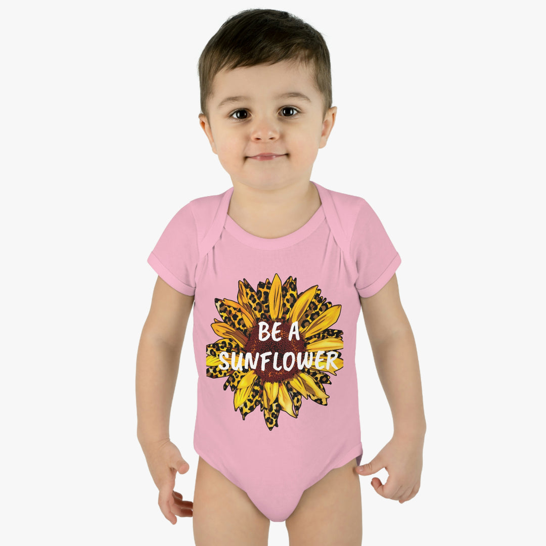 BE A SUNFLOWER-Infant Baby Rib Bodysuit