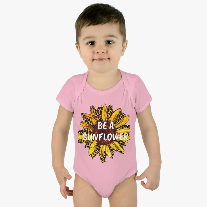 BE A SUNFLOWER-Infant Baby Rib Bodysuit
