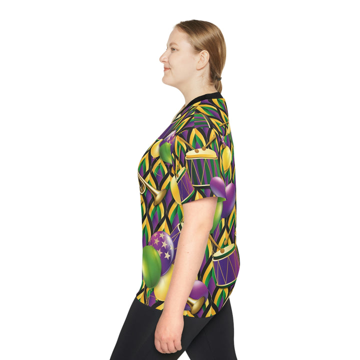 MARDI-GRAS-Unisex Football Jersey (AOP)