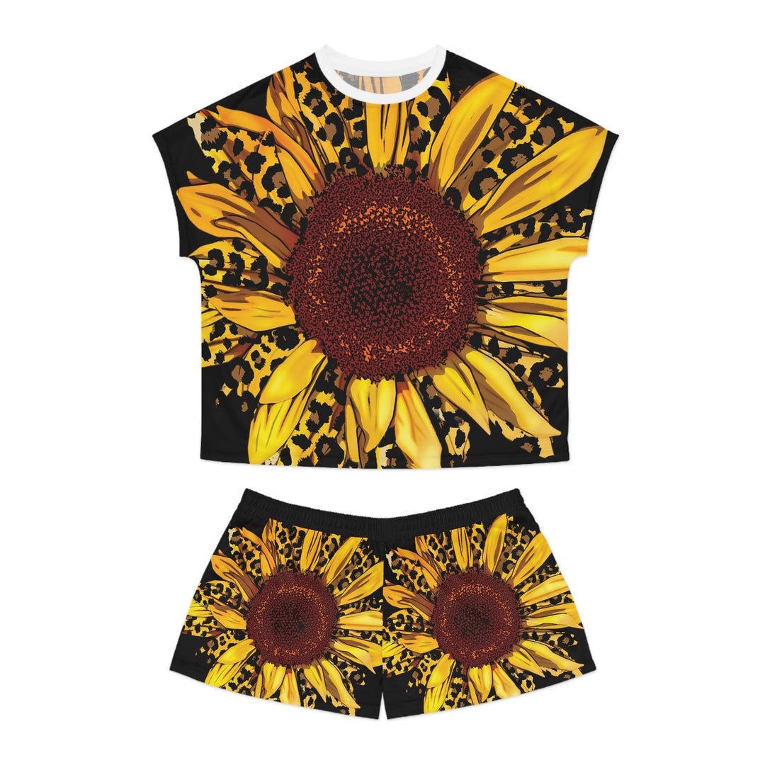 SUNFLOWER-Women's Short Pajama Set (AOP)