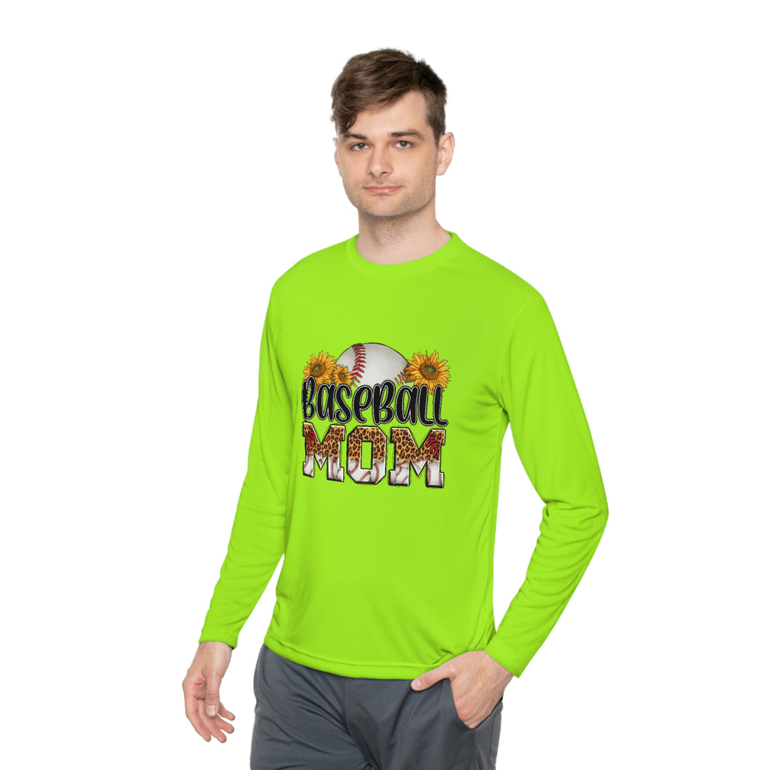 BASEBALL-MOM-Unisex Lightweight Long Sleeve Tee