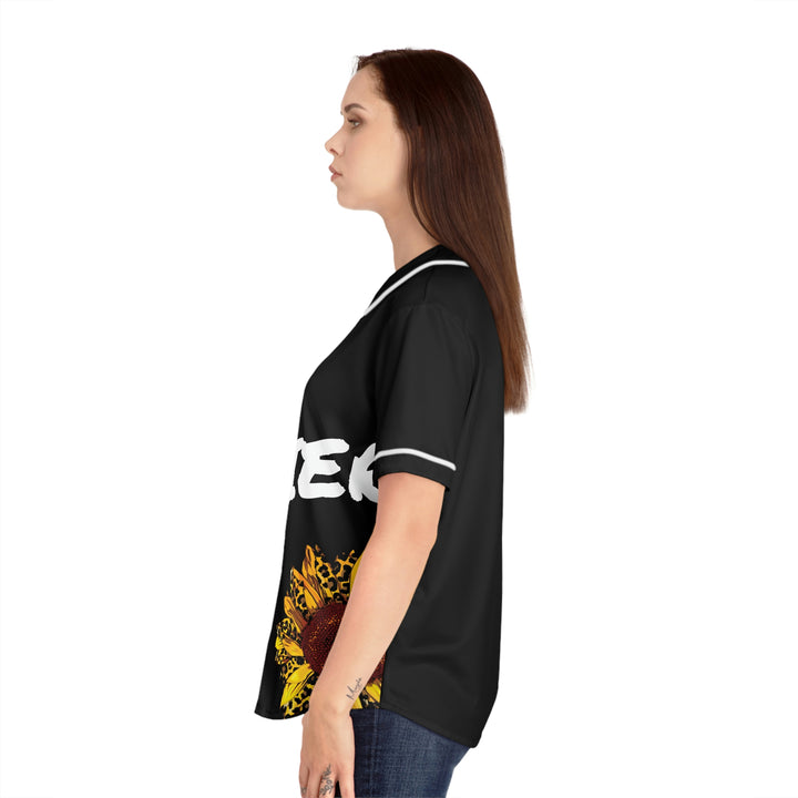 SUNFLOWER SOLDIER-Women's Baseball Jersey (AOP)