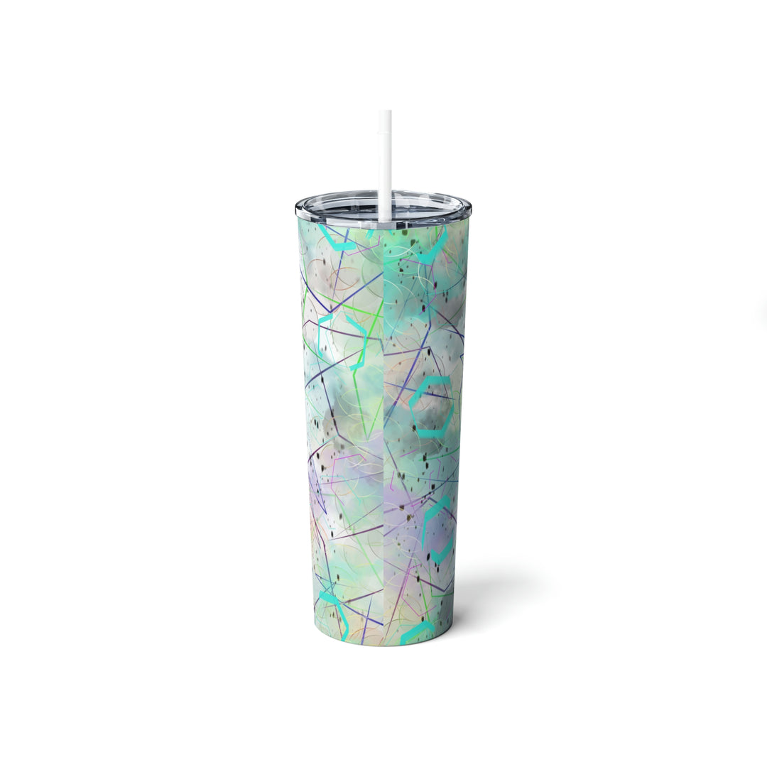 RETRO-Skinny Steel Tumbler with Straw, 20oz
