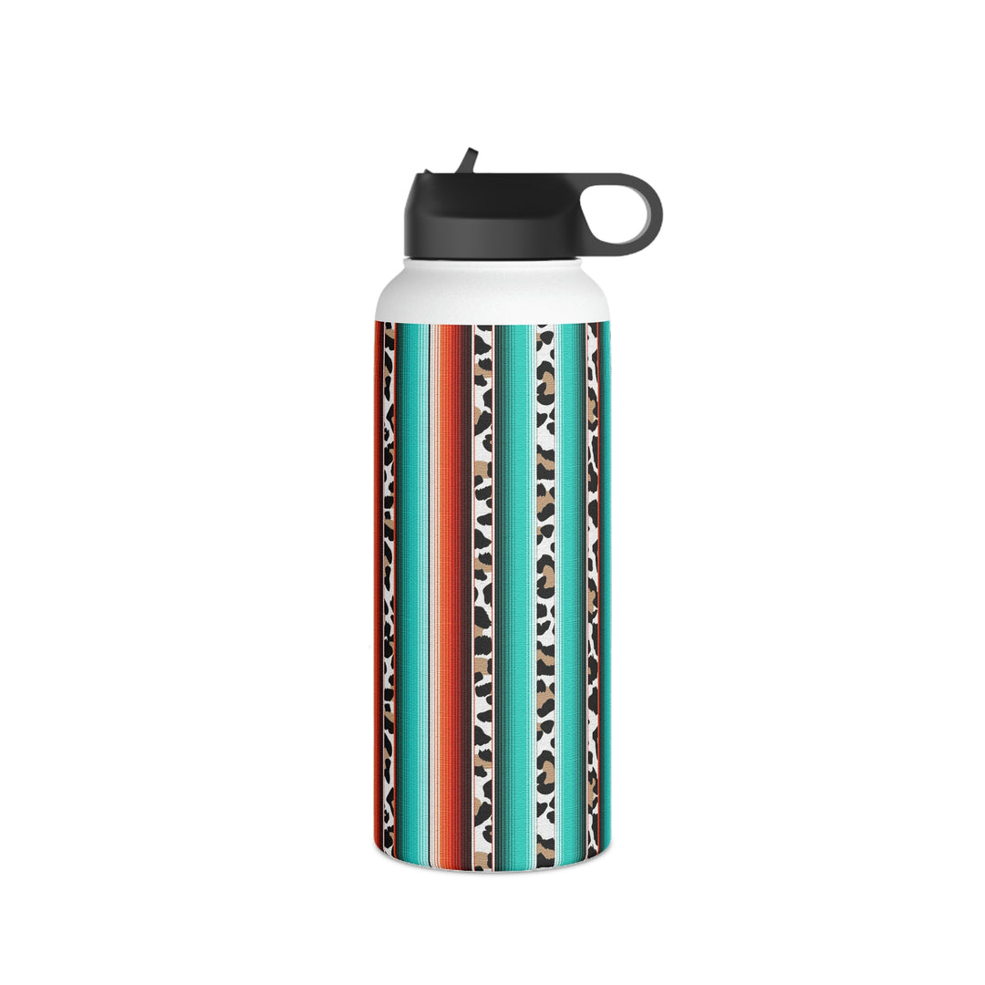 green leopard-Stainless Steel Water Bottle, Standard Lid