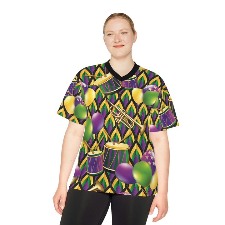 MARDI-GRAS-Unisex Football Jersey (AOP)