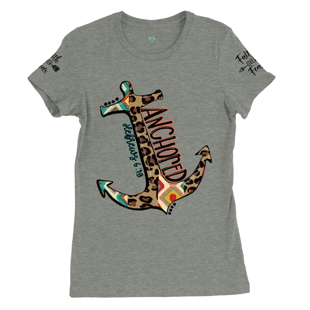 ANCHORED-Premium Womens Crewneck T-shirt