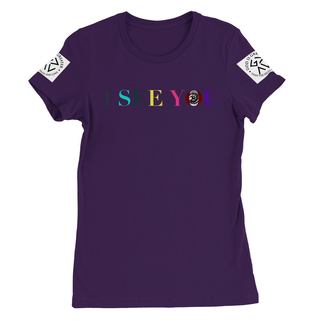I SEE YOU-Premium Womens Crewneck T-shirt