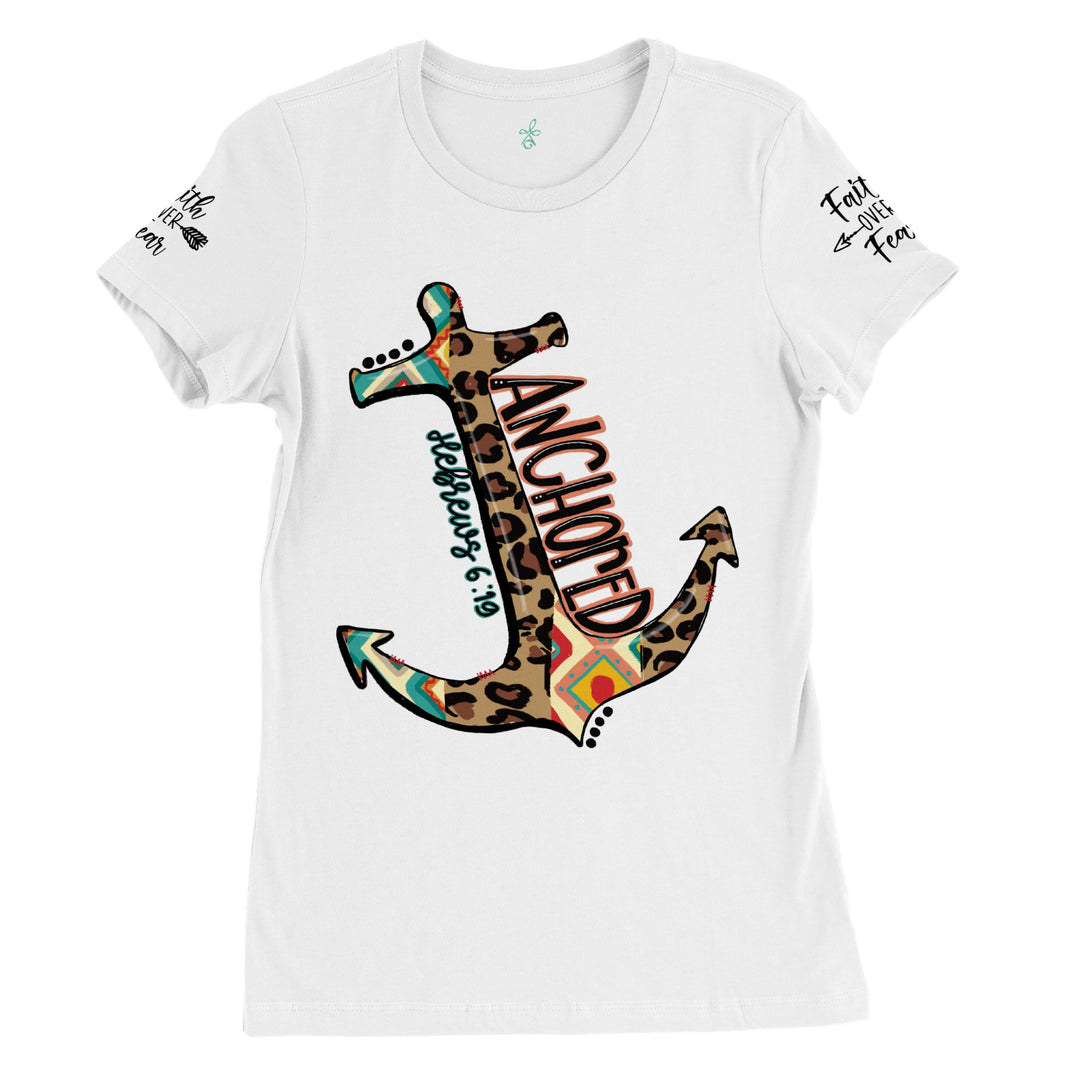 ANCHORED-Premium Womens Crewneck T-shirt