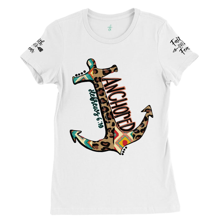 ANCHORED-Premium Womens Crewneck T-shirt