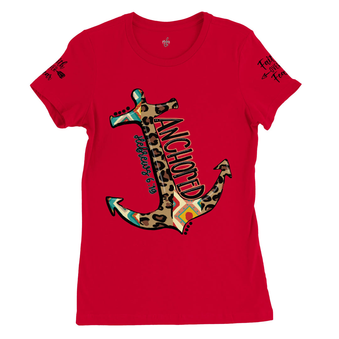 ANCHORED-Premium Womens Crewneck T-shirt