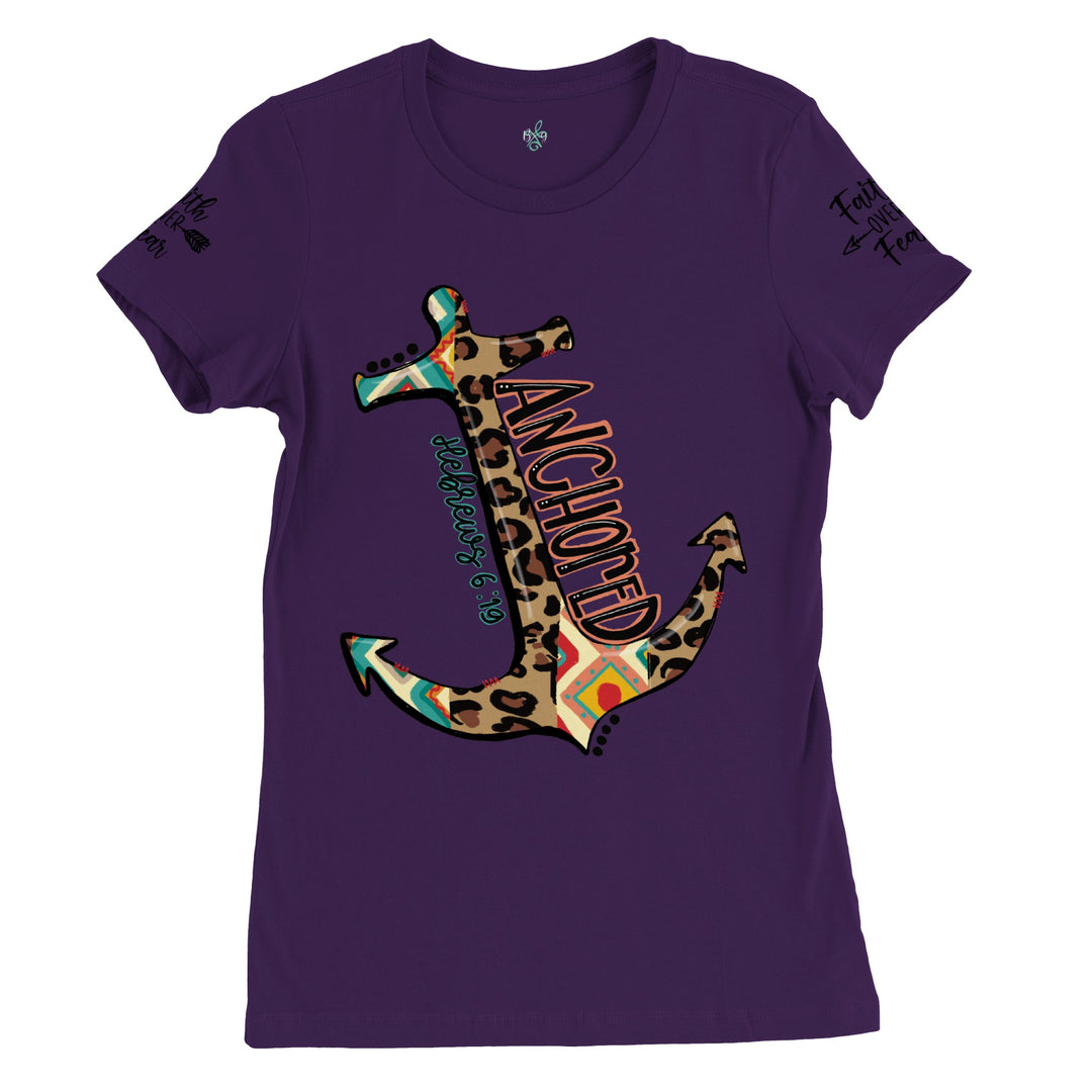 ANCHORED-Premium Womens Crewneck T-shirt