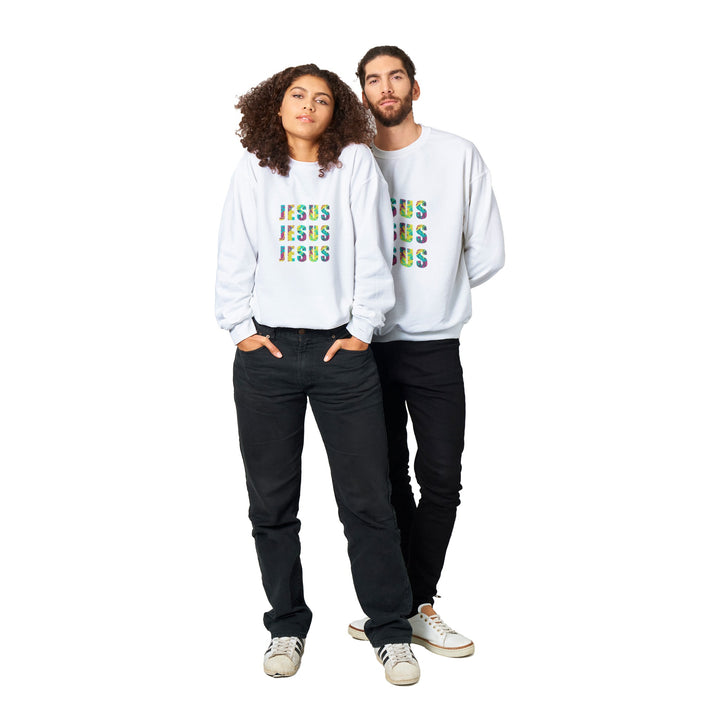 JESUS-JESUS-JESUS-Classic Unisex Crewneck Sweatshirt