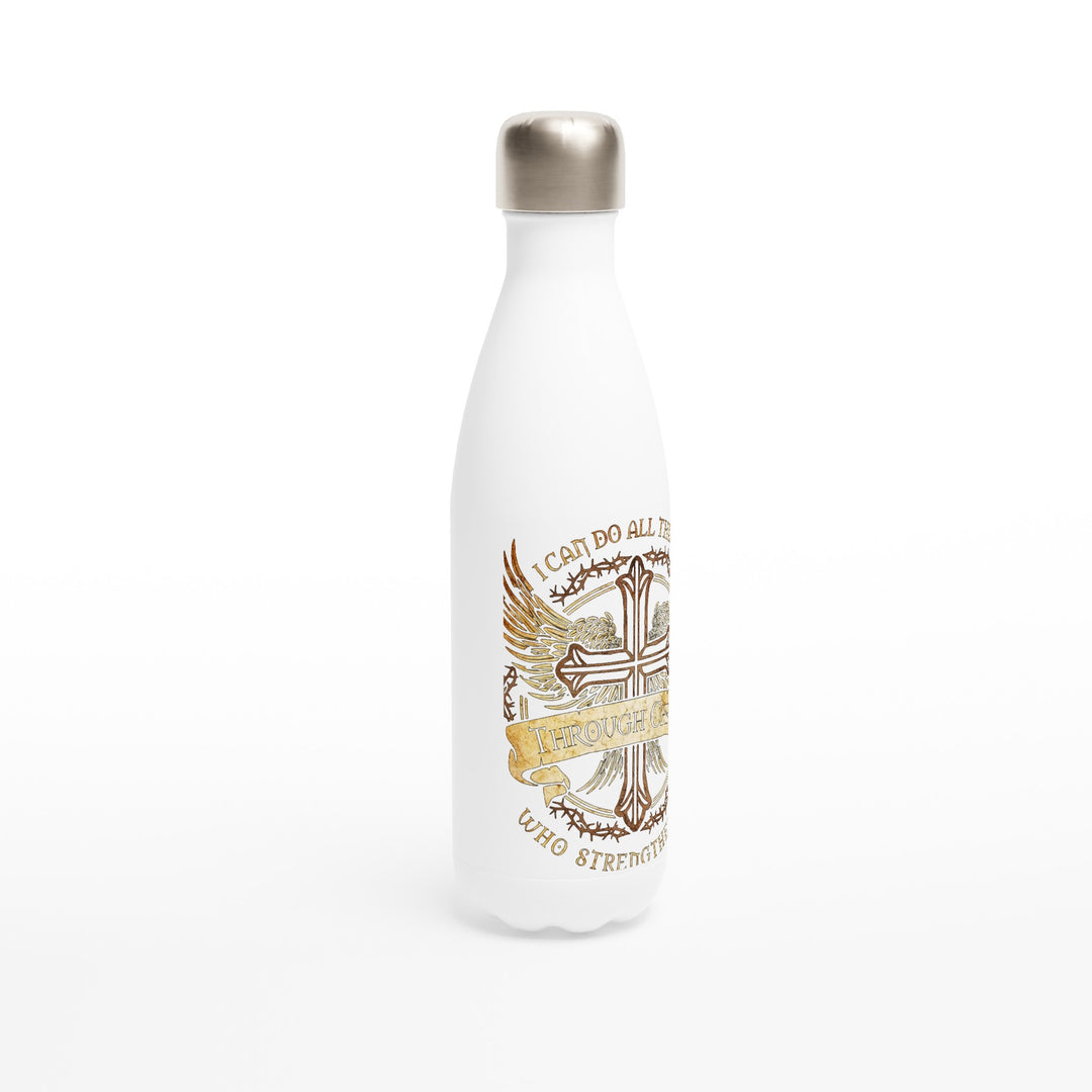 CHRIST-White 17oz Stainless Steel Water Bottle