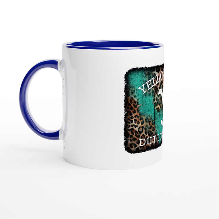 Yellow Stone White 11oz Ceramic Mug with Color Inside