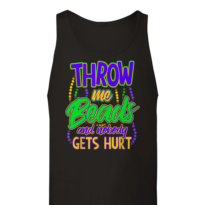 THROW ME BEADS-Premium Unisex Tank Top