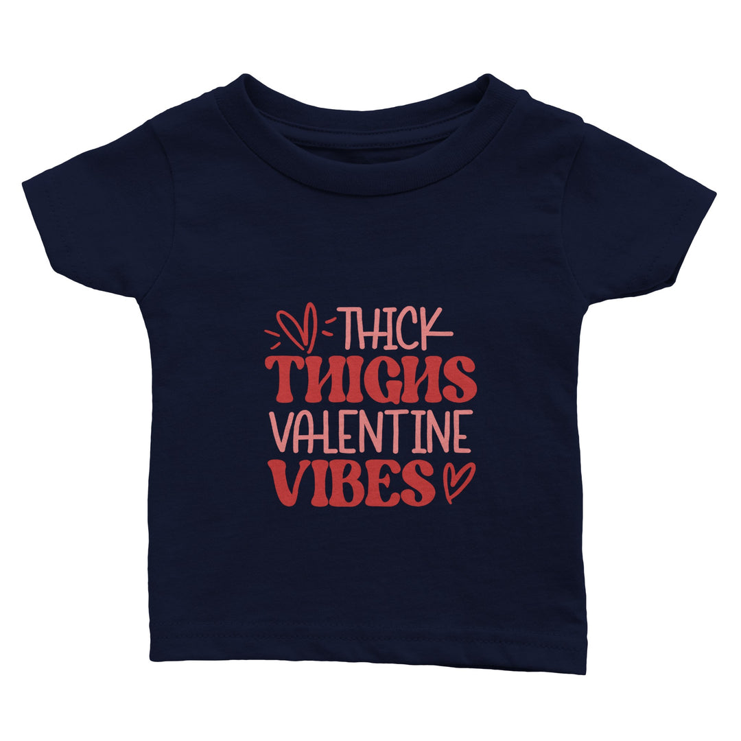 THICK THIGHS VALENTINE-Classic Baby Crewneck T-shirt