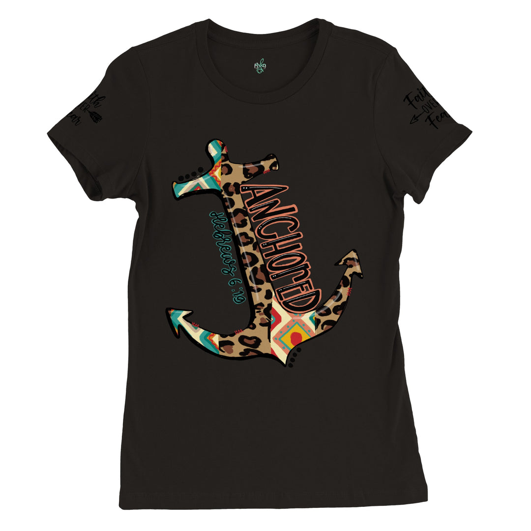 ANCHORED-Premium Womens Crewneck T-shirt