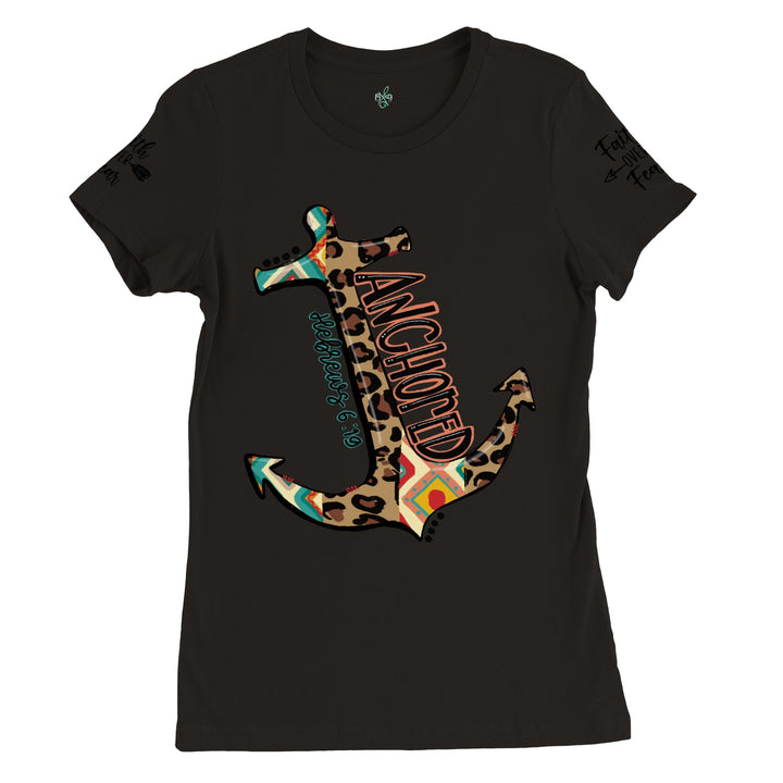 ANCHORED-Premium Womens Crewneck T-shirt