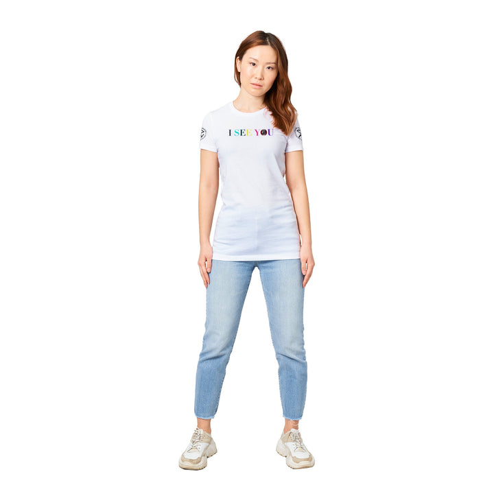 I SEE YOU-Premium Womens Crewneck T-shirt