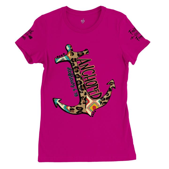 ANCHORED-Premium Womens Crewneck T-shirt