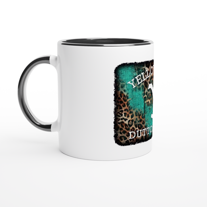 Yellow Stone White 11oz Ceramic Mug with Color Inside