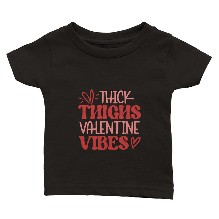 THICK THIGHS VALENTINE-Classic Baby Crewneck T-shirt