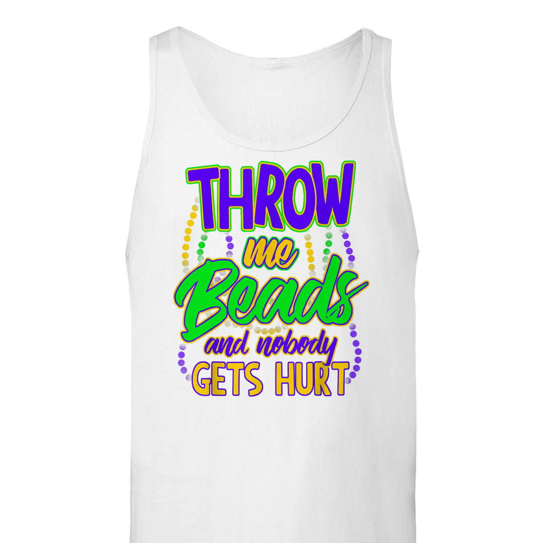 THROW ME BEADS-Premium Unisex Tank Top