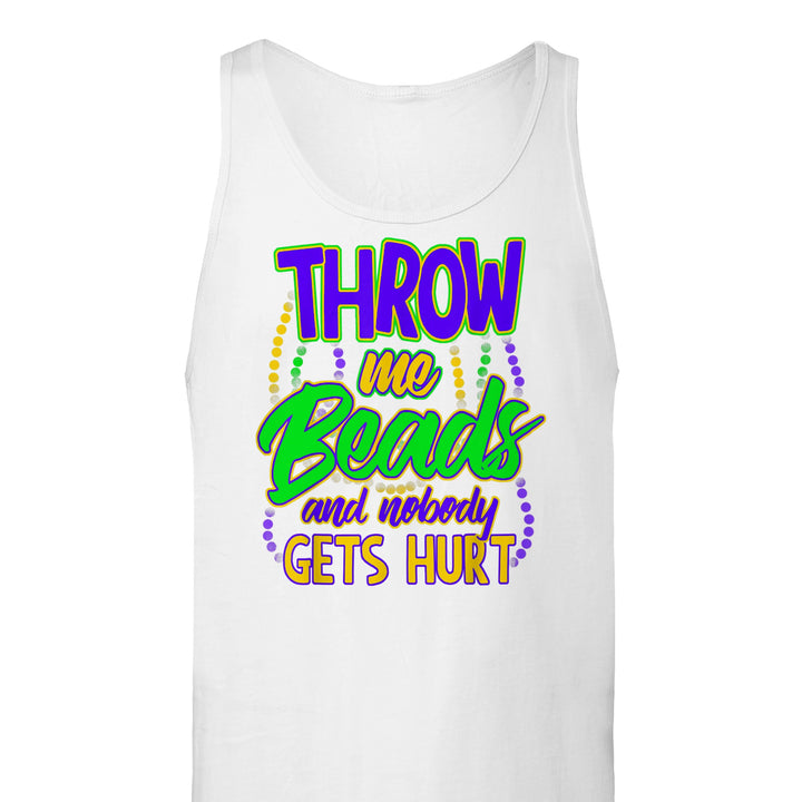 THROW ME BEADS-Premium Unisex Tank Top