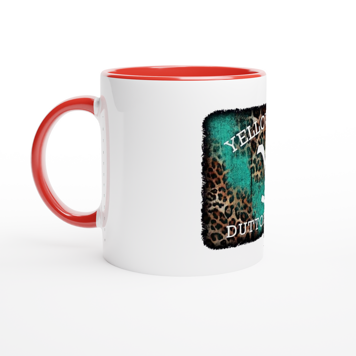 Yellow Stone White 11oz Ceramic Mug with Color Inside