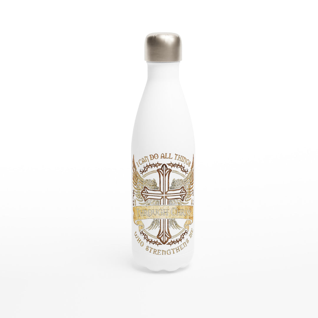 CHRIST-White 17oz Stainless Steel Water Bottle