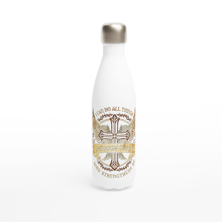 CHRIST-White 17oz Stainless Steel Water Bottle